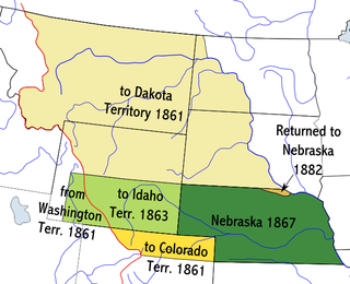 <span class="mw-page-title-main">Nebraska Territory</span> Former organized incorporated territory of the United States (1854–1867)