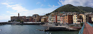 Nervi Quartiere in Liguria, Italy