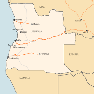 <span class="mw-page-title-main">Rail transport in Angola</span> Angolan railway lines and services