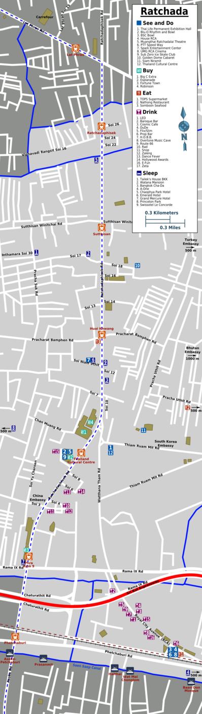 Map of Bangkok/Ratchadaphisek