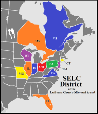 <span class="mw-page-title-main">SELC District of the Lutheran Church–Missouri Synod</span> Non-geographical district of the LCMS