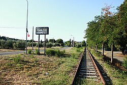 The former railway in Castellaccia