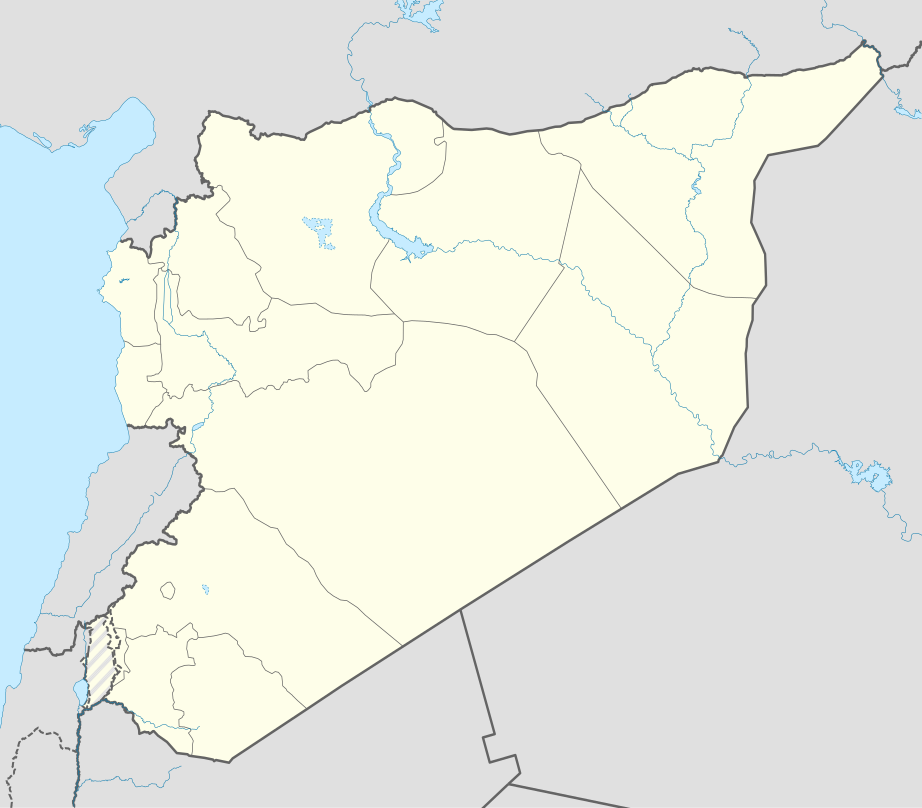 Carte de Syrie.