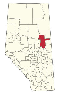 Location within Alberta