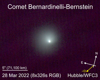 <span class="nowrap">C/2014 UN<sub>271</sub></span> (Bernardinelli–Bernstein) Largest known Oort cloud comet