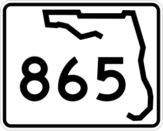 <span class="mw-page-title-main">Florida State Road 865</span> State highway in Florida, United States