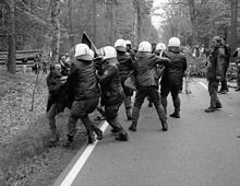 Riots at anti-nuclear demonstrations near Gorleben, Lower Saxony, Germany, 8 May 1996 Gorleben0001.JPG