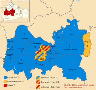 <span class="mw-page-title-main">2011 Guildford Borough Council election</span> 2011 UK local government election