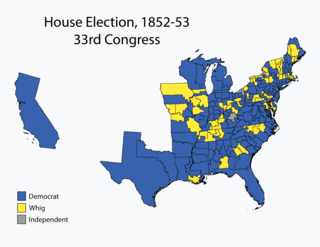 <span class="mw-page-title-main">1852–53 United States House of Representatives elections</span> House elections for the 33rd U.S. Congress