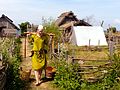 El museo Foteviken (Suecia) ofrece recreaciones de actividades cotidianas de la era de los vikingos.