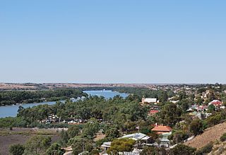 Mannum Town in South Australia