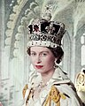 Elizabeth II wearing the Imperial State Crown in 1953