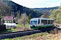 Čeština: Vlak RegioSprinter v obci Teplička English: RegioSprinter train in Teplička village, Czech Republic