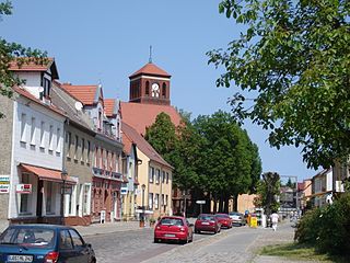 <span class="mw-page-title-main">Storkow, Brandenburg</span> Town in Brandenburg, Germany