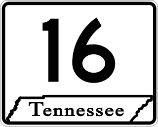 <span class="mw-page-title-main">Tennessee State Route 16</span> State highway in Tennessee, United States