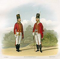 Обер-офицер и рядовой в парадной форме(1799-1801)