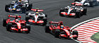 Massa taking lead at the start of the Brazilian GP