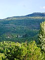 Castello Borello guarda Bussoleno dalla montagna a sud-est