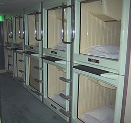 a capsule hotel