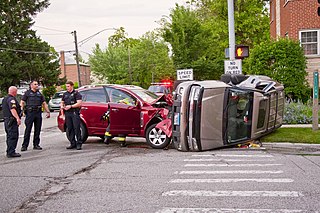 <span class="mw-page-title-main">Traffic collision</span> Incident when a vehicle collides with another object