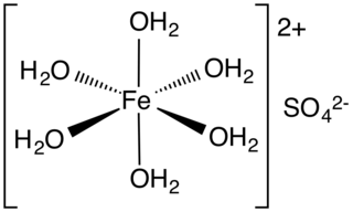 <span class="mw-page-title-main">Iron(II) sulfate</span> Chemical compound