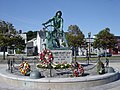 The iconic "Man at the Wheel"/Fisherman's Memorial Statue in Gloucester