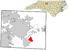 Location in Guilford County and the state of North Carolina