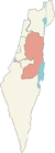 מפת מחוז יהודה ושומרון