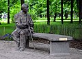 Monument to Jan Nowak-Jeziorański (bronze), 2006, exhibition in Warsaw, Poland