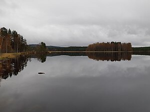 Mållångsstugufjärden, södra delen av Mållången.