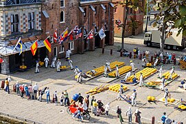 Marché aux fromages d'Alkmaar.