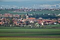 Panoramo de Opatovice el monteto Nové hory ĉe Blučina