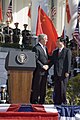 Forseti Hu Jintao og George W. Bush