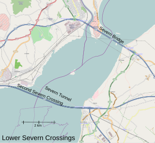 <span class="mw-page-title-main">Severn crossing</span> Set of motorway bridges