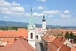 Stadsdelen Gradec, även kallad Övre staden.