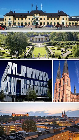 Uppsala centralstation, Botaniska trädgården, UKK, Uppsala domkyrka, Uppsala centrum