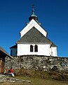 English: View from the west at the parish church Saint George Deutsch: Westansicht der Pfarrkirche Heiliger Georg