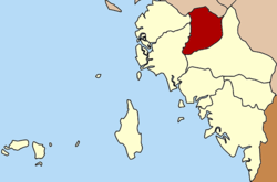 District location in Satun province