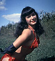 Bettie Page vermoedelijk in de jaren veertig van de 20e eeuw overleden op 11 december 2008