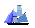 Bilander: two masts, main mast course sail lateen rigged, all others square rigged