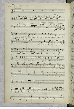 page du manuscrit