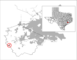Location of Kendleton, Texas