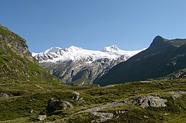 De Großvenediger vanaf de Johannishütte