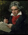 Image 24Ludwig van Beethoven, painted by Joseph Karl Stieler, 1820 (from Romantic music)