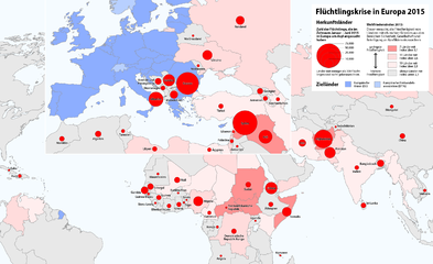 Flüchtlingskrise in Europa 2015: Herkunftsländer der Asylsuchenden