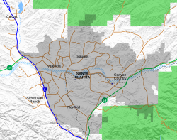 Central Park (Santa Clarita) is located in Santa Clarita