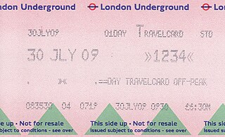 <span class="mw-page-title-main">Travelcard</span> Ticket for the London local transport