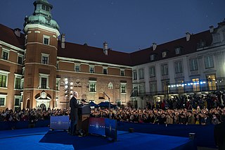 <span class="mw-page-title-main">2022 Joe Biden speech in Warsaw</span> Speech on the Russian invasion of Ukraine