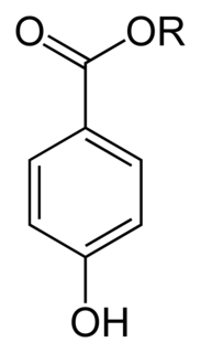 Paraben Class of chemical compounds; esters of parahydroxybenzoic acid