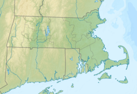Map showing the location of Cochituate State Park